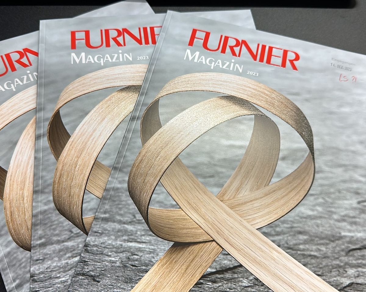 Roser Veneer projects in Furnier Magazine 2023