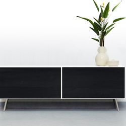 Möbel Furnier Esche Rustic schwarz
