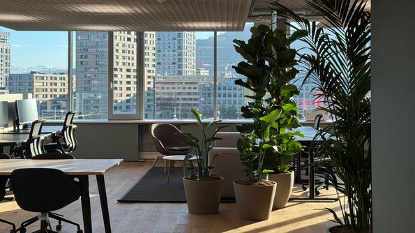 Parkett im Objektbau: Eiche Landhausdielen im Hauptsitz Energie 360° Landhausdiele Eiche oxidativ geölt