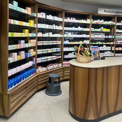 French walnut veneer for pharmacy