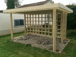 Accoya Gartenhaus und Unterstand aus Holz für den Garten
