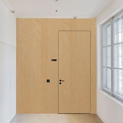 Oak veneer door peeled ash