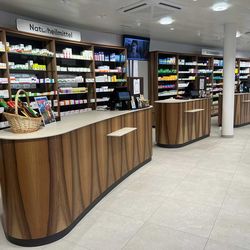 French walnut veneer for pharmacy