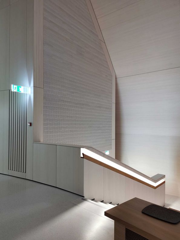 White glazed fir wood