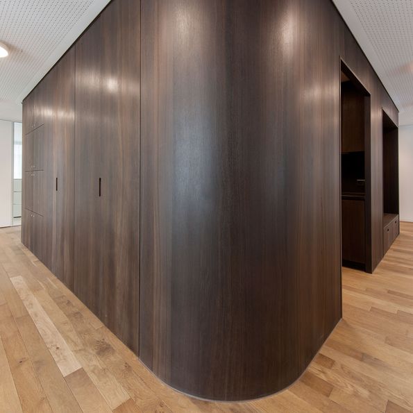 Wood type Smoked oak for Raiffeisenbank Dornach