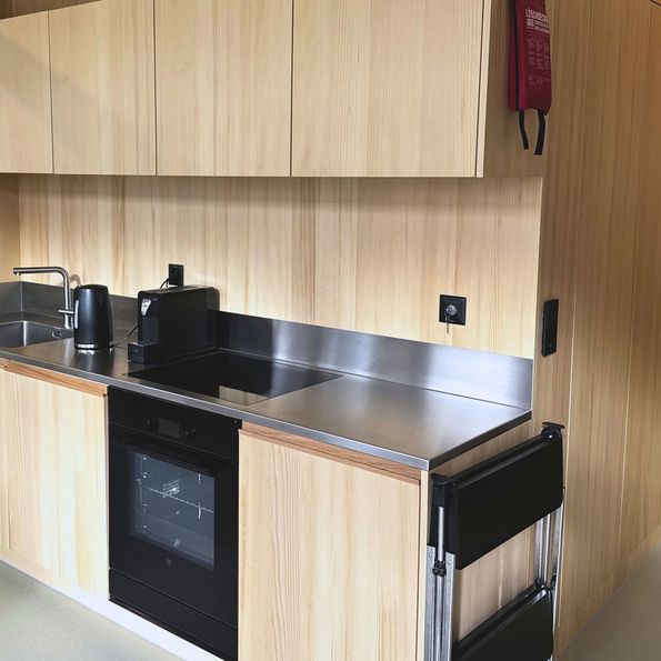 Fir veneer for the Aegelmatt nursery in Pratteln Fir veneer interior fittings