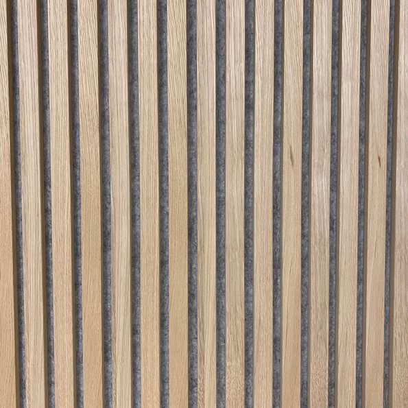 Acoustic panel Oak plain grey fleece