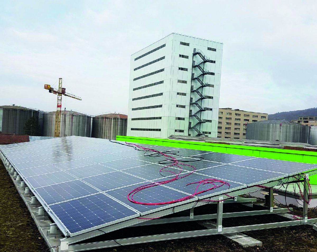 Roser's own solar energy system to save energy