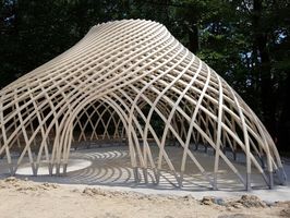 Accoya Spezialproduktion für Pavillon und architektonische Holzkonstruktion