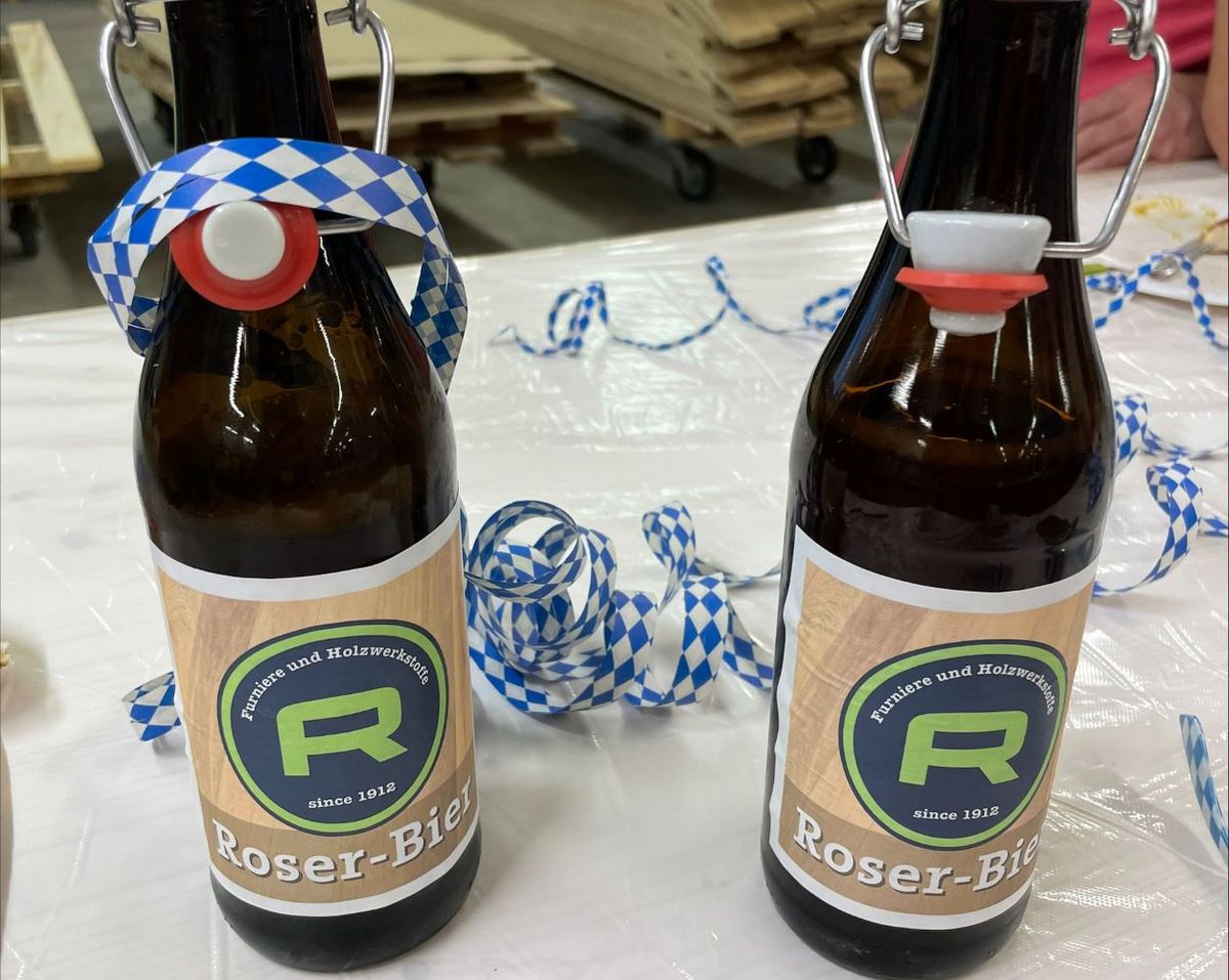 Unser selbstgebrautes Roser Bier am Oktoberfest