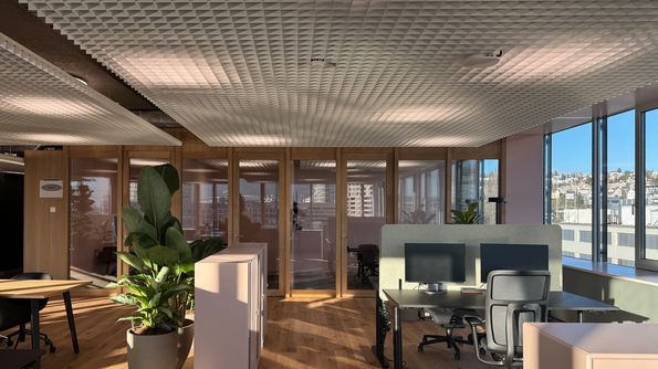 Parkett im Objektbau: Eiche Landhausdielen im Hauptsitz Energie 360° Objektparkett Schweiz