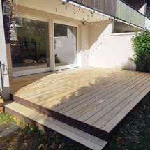 Get advice from Roser AG on your patio project Accoya decking in the garden