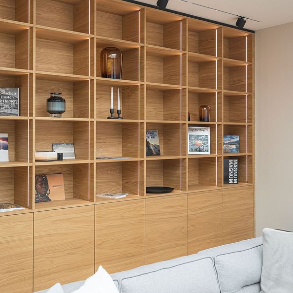 Type of veneer European oak, interior design