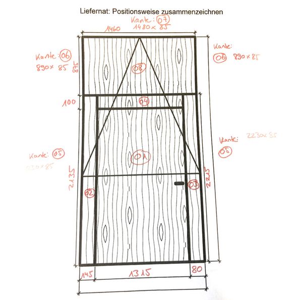 Furnierte Platten