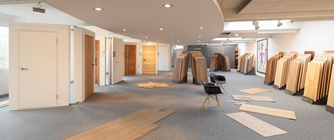 Showroom for floors, parquet and doors