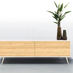 Fineline Furnier Esche weiss/braun