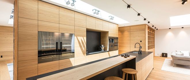 Alpen Penthouse mit dem Furnier europäische Eiche
