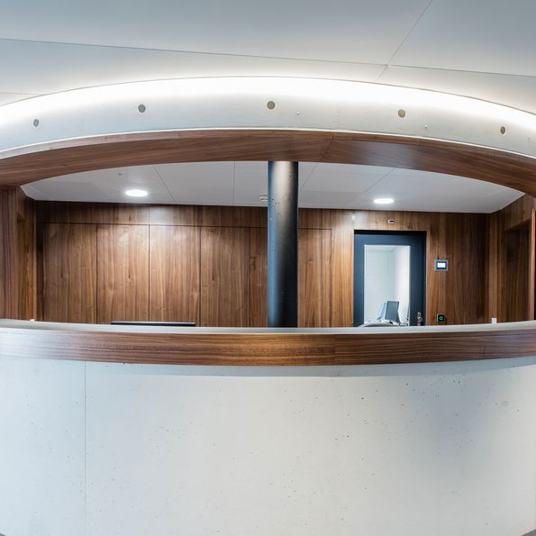 Veneer Walnut american, Merian Iselin Hospital