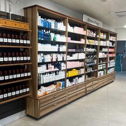 French walnut veneer for pharmacy