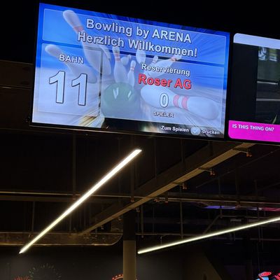 Neujahrsbowling der Roser AG
