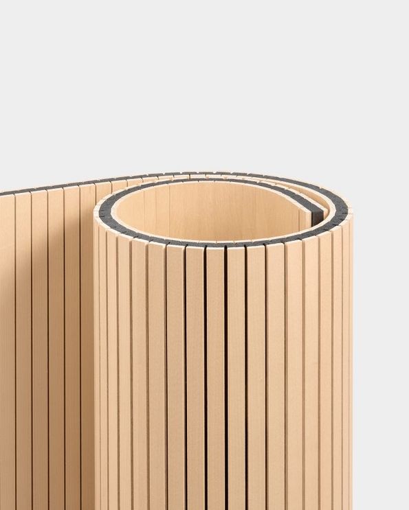 flexibler Holz Paravent Büro