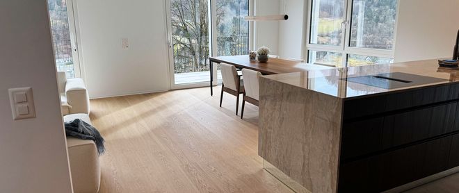Calm oak parquet from tilo for purist home architecture Plank Tilo Puristico Oak White Harmony