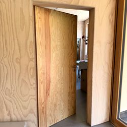 Seekiefer geschält Furnier Fixmasse Brandschutztür