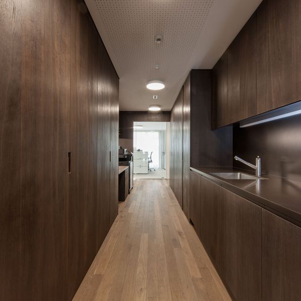 Wood type Smoked oak for Raiffeisenbank Dornach