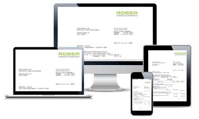 Roser E-Rechnung per E-Mail