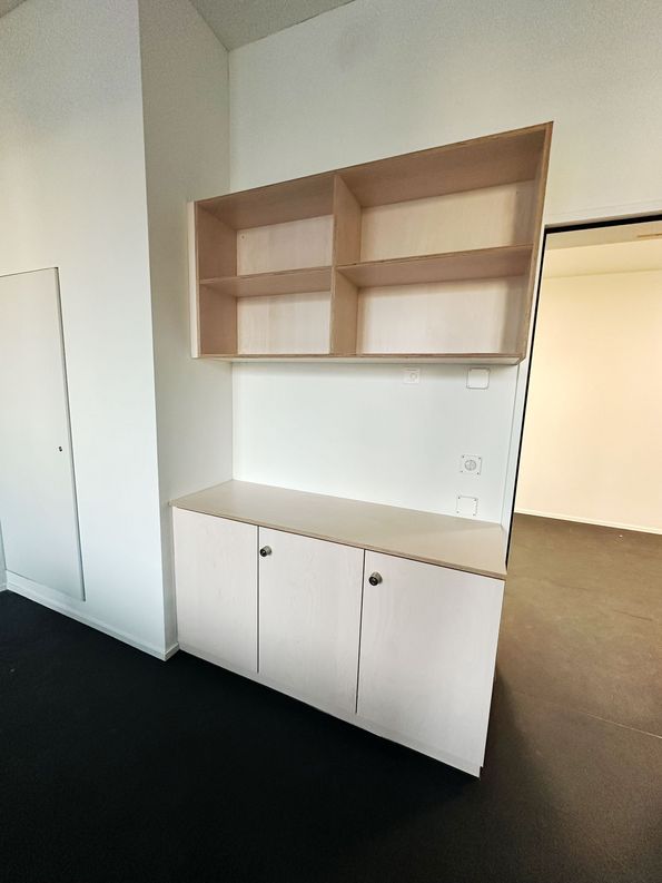 Fertig furnierte Platten zur Weiterverarbeitung mit geschältem Birkenfurnier