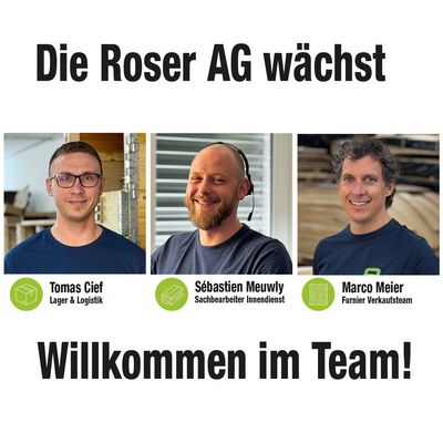Willkommen im Roser Team