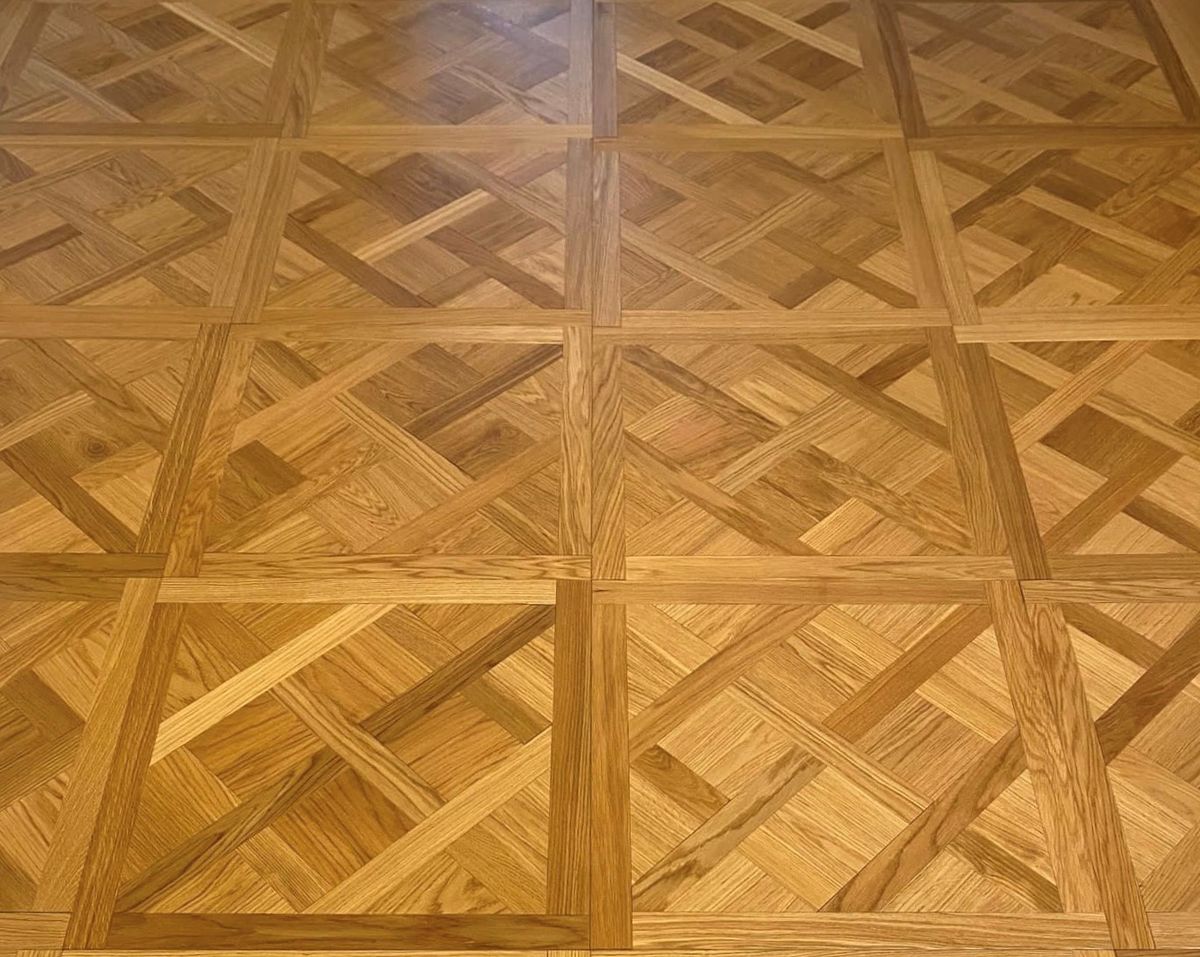 Custom-made European oak panel parquet, Basel