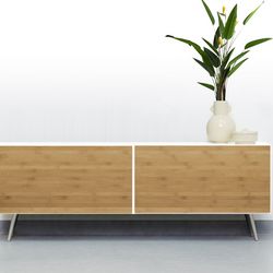 Möbel Furnier Bambus horizontal coffee