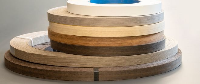 Real wood edge material from Roser AG