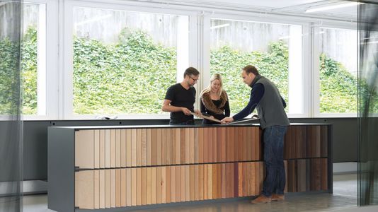 Ausstellungsraum für Furniere/Projektberatung