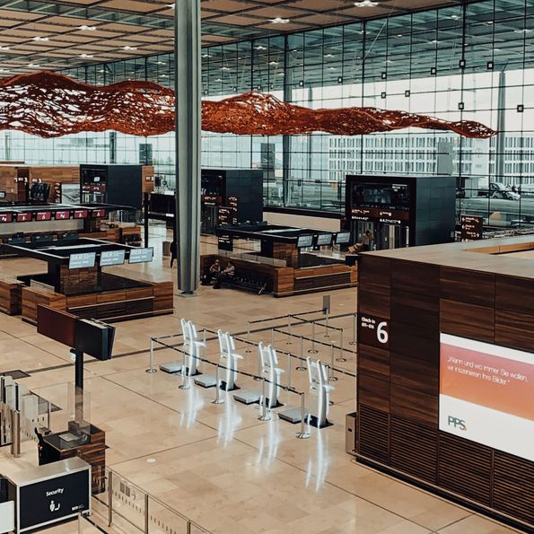 Berlin Brandenburg Airport (BER) - veneer European Walnut 