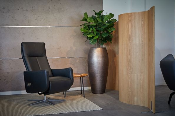 Soundproof room divider design wood