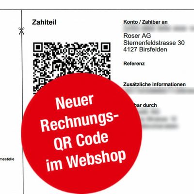 Webshop Rechnung Download mit QR Code