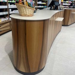 French walnut veneer for pharmacy