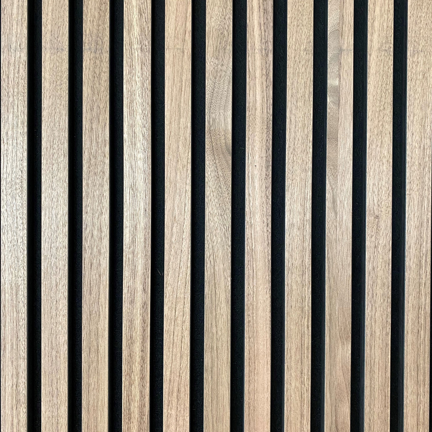 Acoustic wall cladding with VENEER EXPRESS Acoustic US Walnut