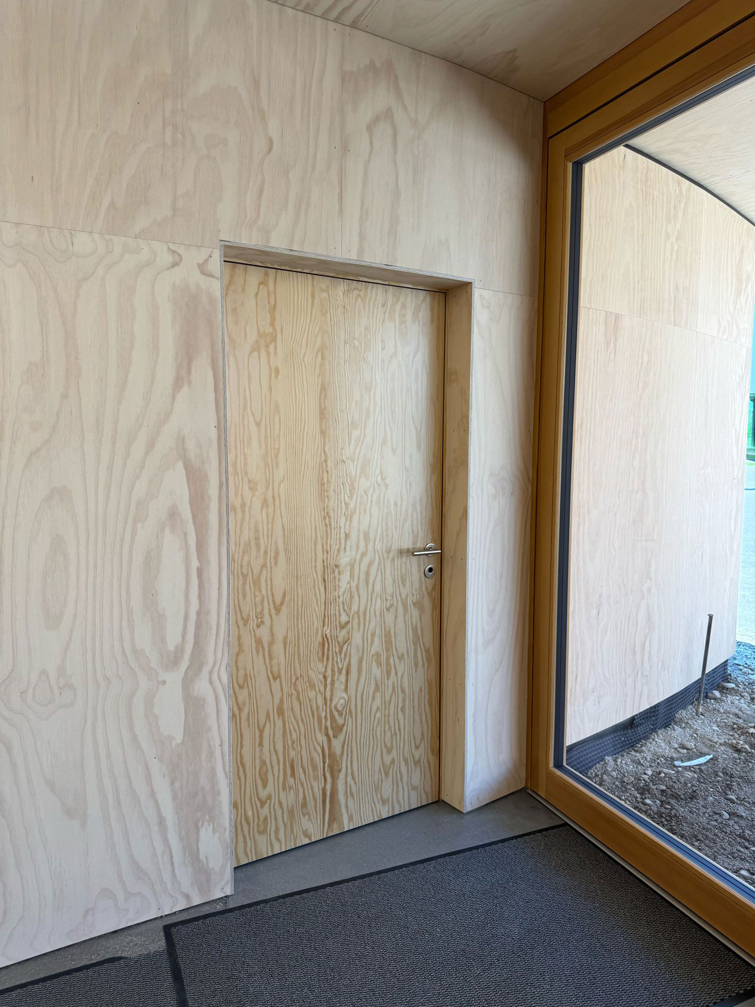 Doors with veneer
