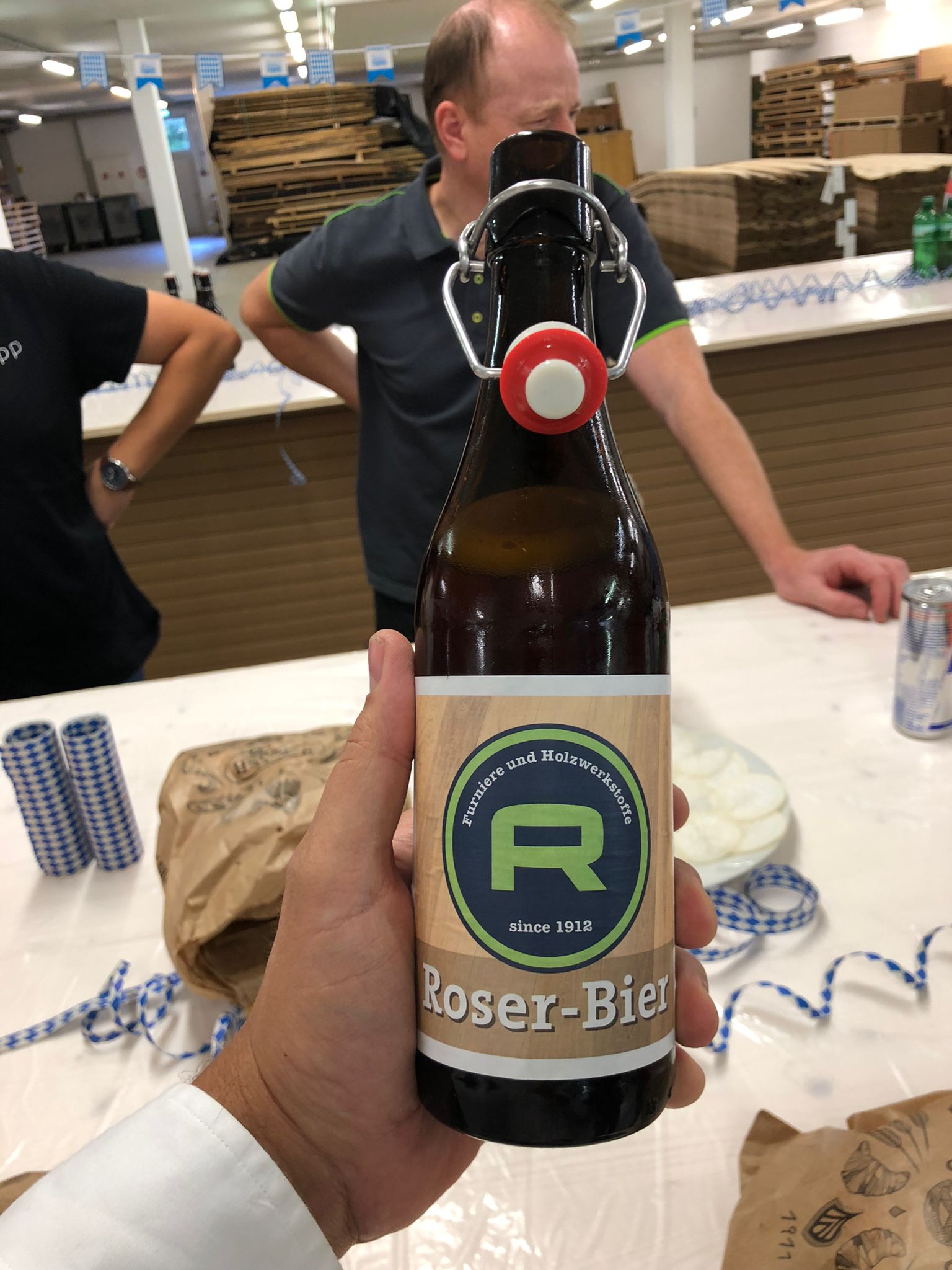 Unser selbstgebrautes Roser Bier am Oktoberfest