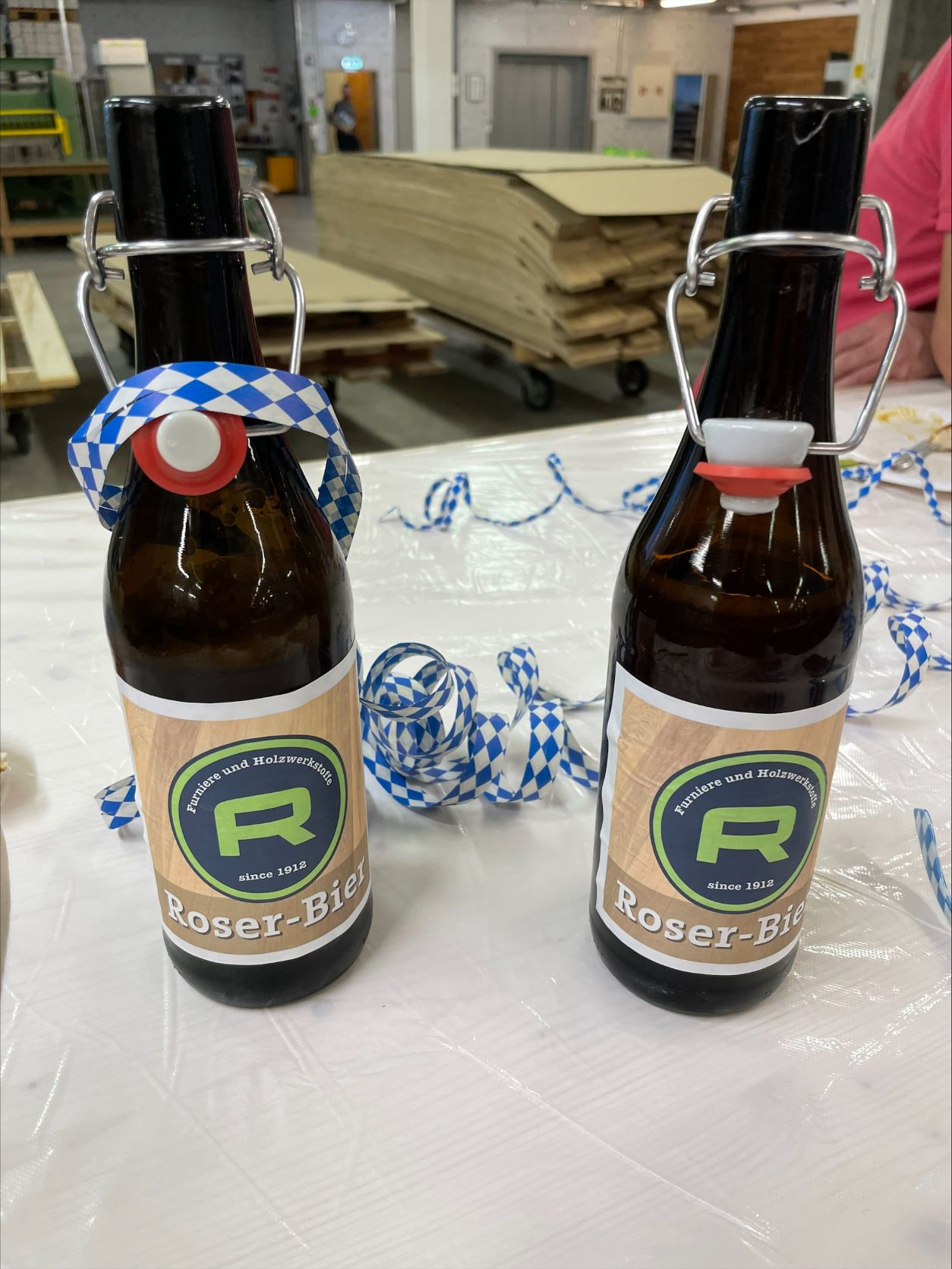 Unser selbstgebrautes Roser Bier am Oktoberfest