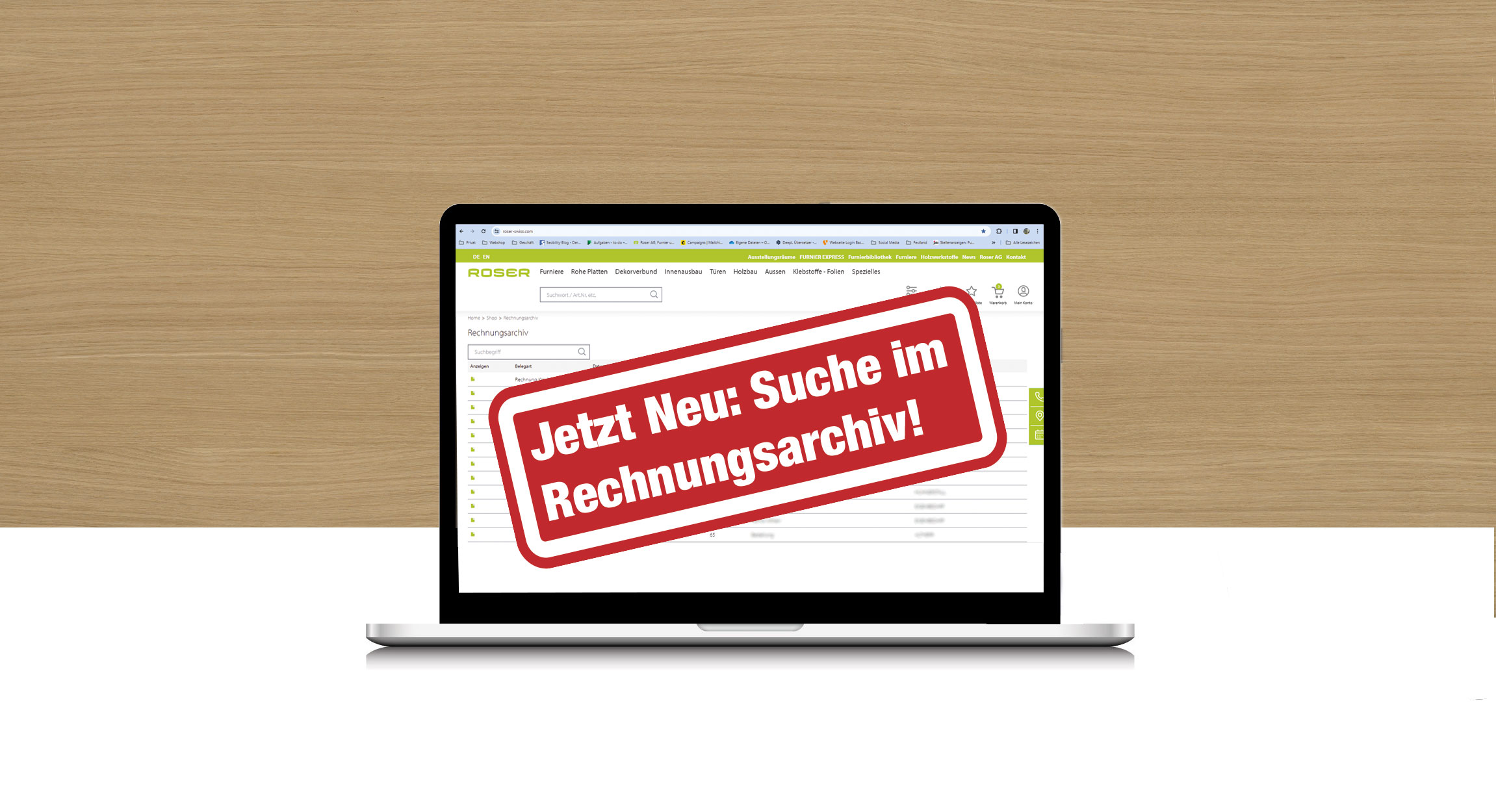 Schnell alte Rechnungen suchen