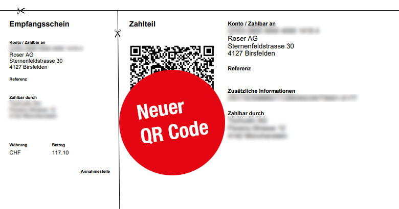 QR Code Zahlung Rechnung