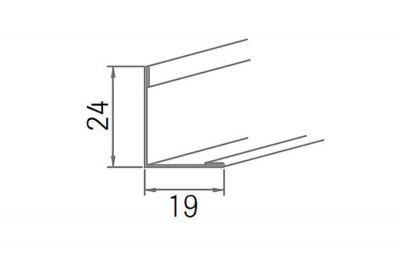 Einfachwandwinkel OWAconstruct 24/19 Stahl weiss Nr. 50G L 3050 / B 19 / H 24mm (40/Pal.)