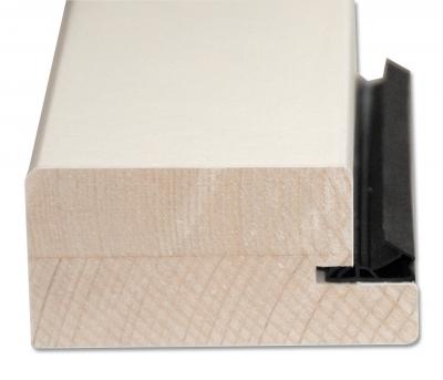 JW Blendrahmen unverleimt Fichte weiss ummantelt 45/90mm in Karton verpackt RL 200 x 65,2cm - Band rechts