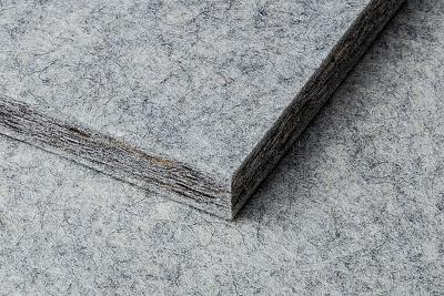 Whisperwool Akustik-Paneele 12mm aus Schafwolle (900 x 900 mm) Silbergrau