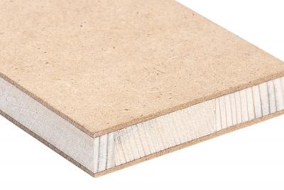 Tischlerplatte 3-fach Bau HDF-Deck 40mm Mittellage Stab Fichte ca. 25-35mm breit (5/Pal.)