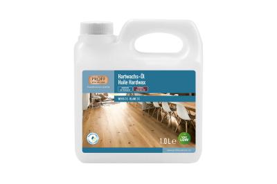 Proff Hartwachs-Öl schnell trocknendes Öl mit Wachskomponeten Weiss 3% Geb. à 1lt (70-90m2) (6/Pal.)